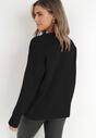 Czarny Sweter z Wiskozy Oversize Yorate