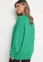 Zielony Sweter z Wiskozy Oversize Yorate