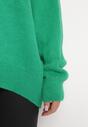 Zielony Sweter z Wiskozy Oversize Yorate
