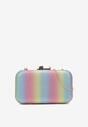 Wielokolorowa Torebka Kopertówka Brokatowa z Łańcuszkiem Phery