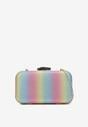 Wielokolorowa Torebka Kopertówka Brokatowa z Łańcuszkiem Phery