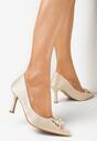 Pantofi cu toc Aurii