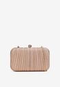 Szampańska Brokatowa Torebka Kopertówka z Łańcuszkiem Haga