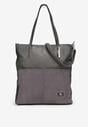 Szara Torebka Shopper na Ramię Amion