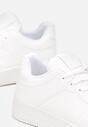 Białe Buty Sportowe Sznurowane na Płaskiej podeszwie Kiols