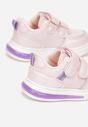 Różowe Buty Sportowe na Rzepy Shaylee