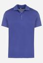 Niebieska Koszulka Polo z Krótkim Rękawem Wakeish
