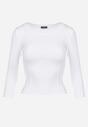 Biała Bawełniana Bluzka Gorsetowa z Rękawem 3/4 Ajay