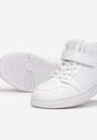 Białe Buty Sportowe za Kostkę z Wkładką ze Skóry Naturalnej Kaelanie