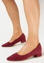 Pantofi cu toc Bordo