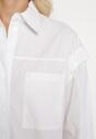 Biała Koszula z Kieszenią i Odpinanymi Rękawami Jourdan