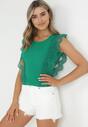 Zielony Top z Koronką Efania