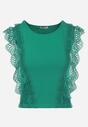 Zielony Top z Koronką Efania