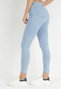 Niebieskie Jeansy Skinny z Efektem Push Up Judia