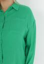 Zielona Koszula z Bawełny na Guziki Trasov