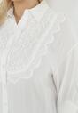Biała Koszula Zapinana z Koronką Melayna