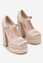 Pantofi cu toc Bej