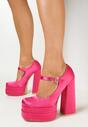 Pantofi cu toc Fucsia