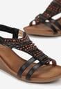 Czarne Sandały Jakyra