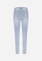 Jasnoniebieskie Jeansy Skinny Regular Waist z Przetarciami Hollynd
