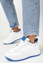 Sneakers Alb cu albastru