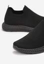Czarne Wsuwane Buty Sportowe z Elastyczną Krótką Cholewką Rissaria