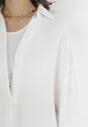Biała Bawełniana Koszula o Długim Fasonie Oversize Atherene