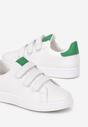 Biało-Zielone Sneakersy Zapinane na Rzepy Fuve