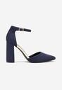Pantofi cu toc Bleumarin