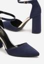 Pantofi cu toc Bleumarin