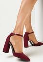 Pantofi cu toc Bordo