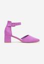 Pantofi cu toc Mov deschis