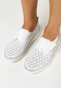 Pantofi casual Alb cu argintiu