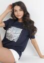 T-shirt Bleumarin