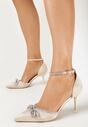 Pantofi stiletto Culoarea șampaniei
