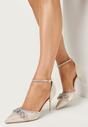 Pantofi stiletto Culoarea șampaniei
