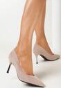 Pantofi stiletto Bej