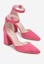 Pantofi cu toc Fucsia
