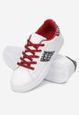 Biało-Czerwone Sneakersy z Wstawkami Dyvana