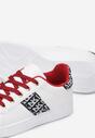 Biało-Czerwone Sneakersy z Wstawkami Dyvana