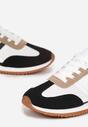 Sneakers Alb cu negru
