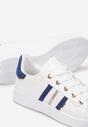 Biało-Niebieskie Sneakersy z Wstawkami Galsoni