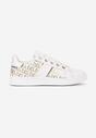 Sneakers Alb cu auriu