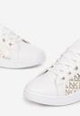 Sneakers Alb cu auriu