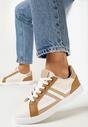 Sneakers Bej cu maro