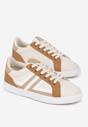 Sneakers Bej cu maro