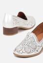 Pantofi cu toc Albi