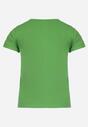 Zielony Bawełniany T-shirt z Nadrukiem w Koty Ashanta