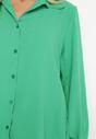 Zielona Gładka Koszula z Przedłużonym Krojem z Tyłu Coretta