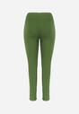 Zielone Spodnie Skinny z Gumką w Pasie Erilia